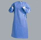 Anti Bacterial Blue Sterile Surgical Gowns  , Cloth Surgical Gowns With 4 Waist Belts supplier