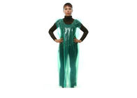 Biodegradable Adult Disposable Aprons , Disposable Polyethylene Aprons With Round Neck supplier