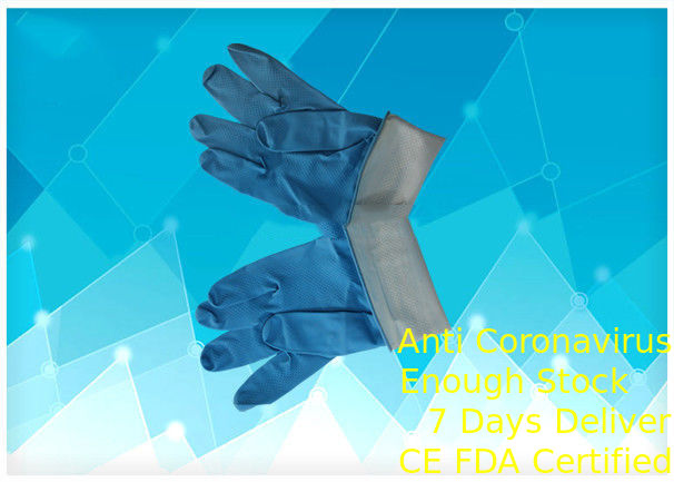 Highly Flexural Disposable Medical Gloves Rubber Material Dustproof Multi Size supplier