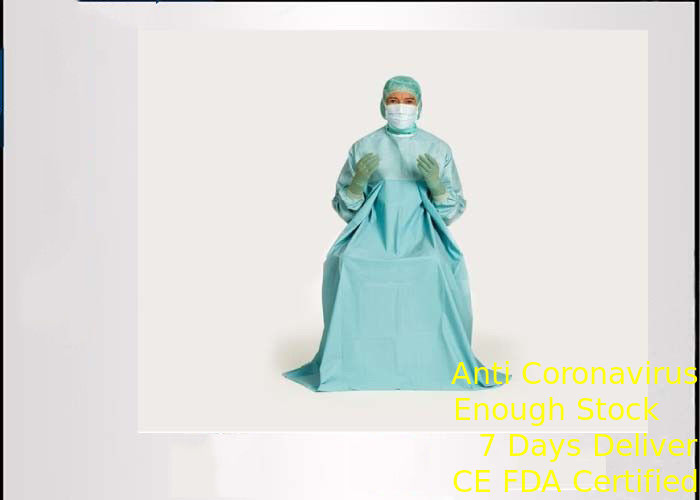Urology Disposable Surgical Gown Comfortable Fabric Material Knit Cuff Anti - Pull supplier