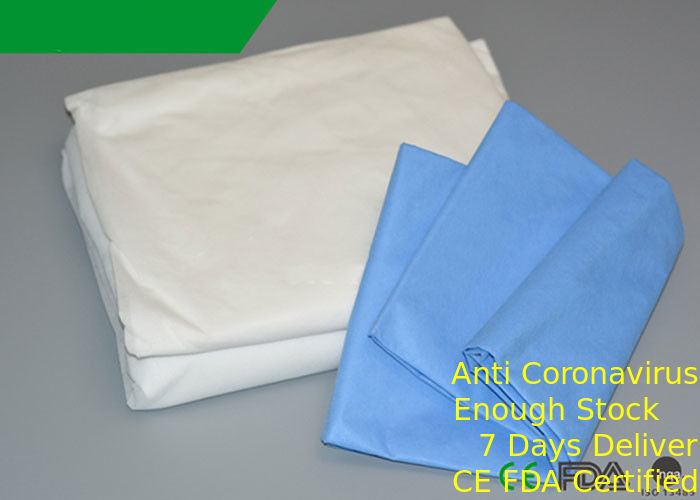 Elastic Ends SMS Disposable Bed Sheets Protective 32 * 77 Inch For Emergency supplier