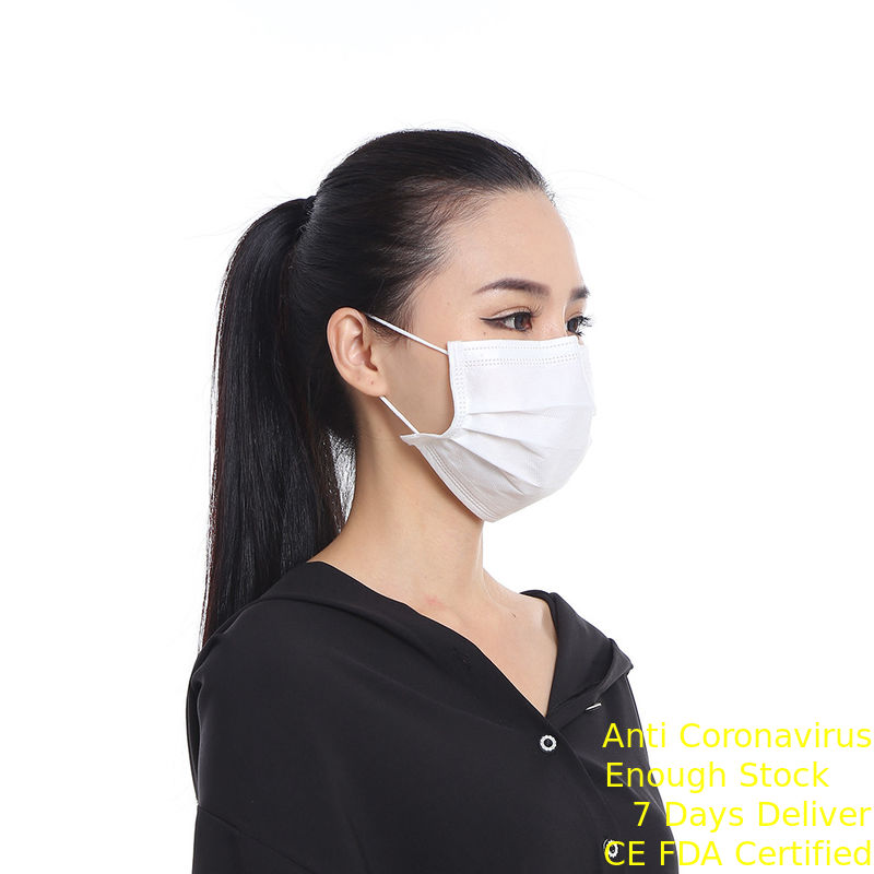 Customized Disposable 3 Ply Face Mask , Non Woven Disposable Face Mask supplier