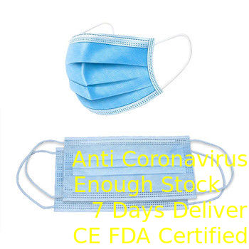 Eco Friendly Non Woven Face Mask , Anti Dust Disposable Earloop Face Mask supplier