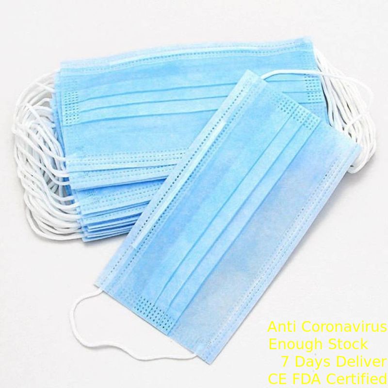 Eco Friendly Disposable Face Mask Personal Safety 3 Ply Non Woven Face Mask supplier