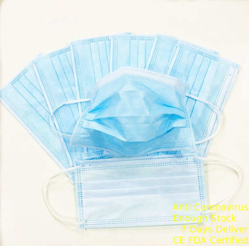 Blue Disposable Face Mask Personal Safety Air Pollution Protection Mask supplier
