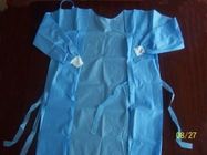 Soft Feeling Disposable Surgical Gown , Blue Disposable Overalls Non Toxic supplier