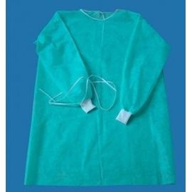 SMS Material Disposable Isolation Gown , Disposable Theatre Gowns Breathable supplier