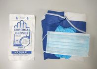 Doctor Disposable Surgical Drapes And Gowns SMS / SPP Non Woven With Face Mask supplier