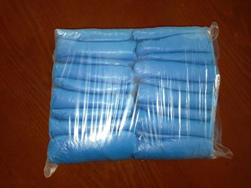 Hospital Disposable Shoe Covers PE Polyester Material Lightweight Light Blue Color supplier