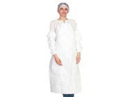 Anti Dust Disposable Plastic Aprons Non Woven Breathable Microporous Film Laminated supplier