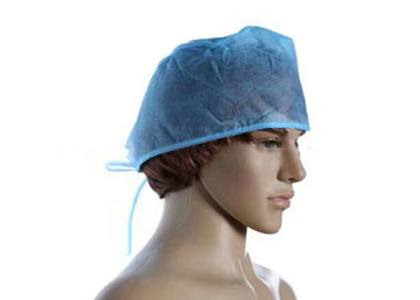 Hospital Surgeon Disposable Head Cap Polypropylene Material Hand Made With Lace supplier