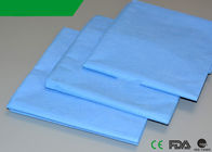 PP Flat Drap Sheets Polypropylene Bed Cover Disposable 40''X48'' Blue Color supplier