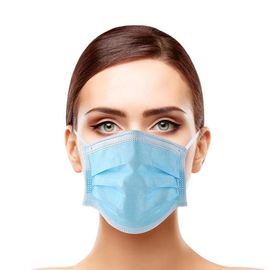 Soft Disposable Face Mask , Non Woven Mouth Mask For Industry / Hotel supplier