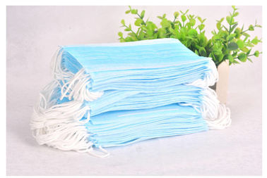 Comfortable Blue Disposable Mask , Personal Safety Non Woven Face Mask supplier