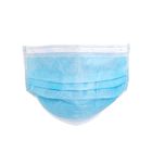 Breathable Disposable Blue Earloop Face Mask 3-Layer Filtration Reduce Infections supplier