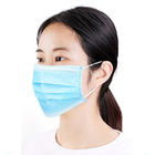 Breathable Disposable Blue Earloop Face Mask 3-Layer Filtration Reduce Infections supplier