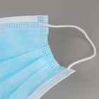 Blue Disposable Face Mask Skin Friendly  For Filter Pollen / Dust supplier