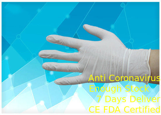 White Color Disposable Sterile Gloves Multi Size Anti Puncture Reduce Hand Fatigue supplier