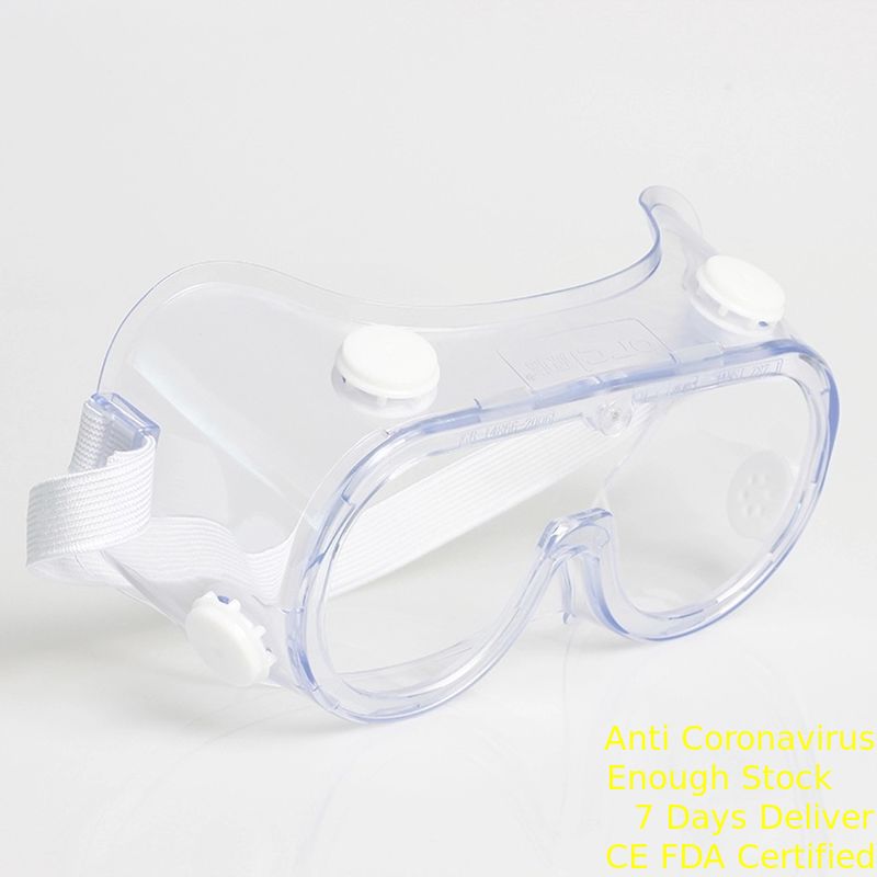 Disposable Surgery Safety Glasses PVC PC Material Transparent Color For Hospital supplier