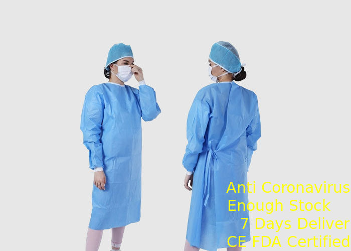 Eco Friendly Disposable Medical Exam Gowns Foldable For Hospital / Chemical Industy supplier