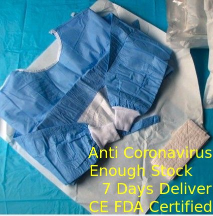 Light Weight Doctors Disposable Surgical Gown Flexible Contoured Styling Degradabl supplier