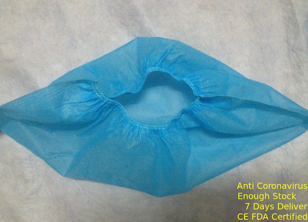 Elastic Band Non Woven Disposable Shoe Booties Latex - Free CE Certification supplier