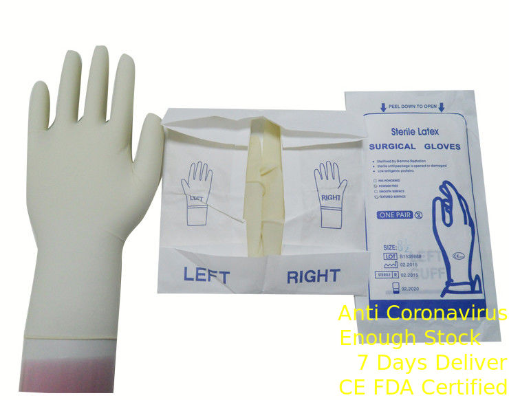Comfortable Surgical Sterile Gloves Protective Micro Rough Surface Texture supplier