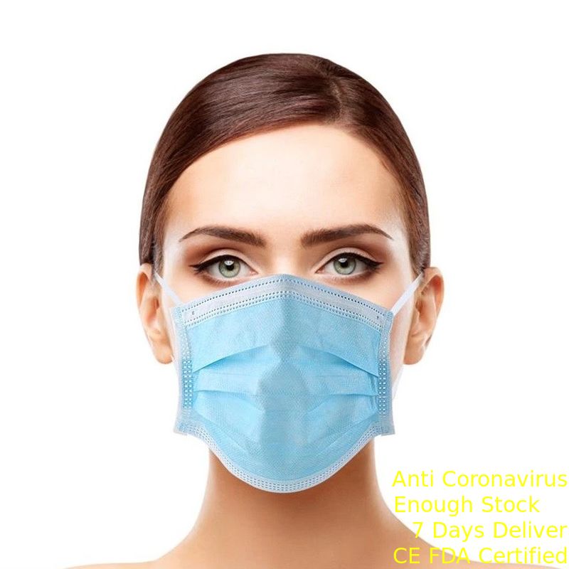 Soft Disposable Face Mask , Non Woven Mouth Mask For Industry / Hotel supplier