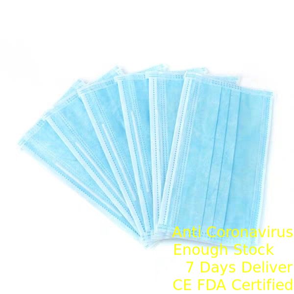 Comfortable Blue Disposable Mask , Personal Safety Non Woven Face Mask supplier