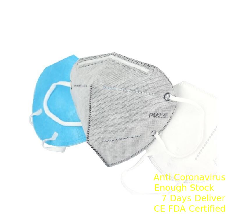 3D Respirator Protection Mouth Mask FFP2 Dustproof Face Mask Vertical Fold Flat supplier