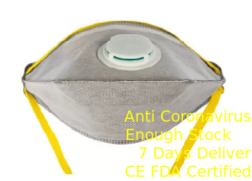 Disposable Foldable FFP2 Mask / Fold Flat Dust Mask For Pollution District supplier
