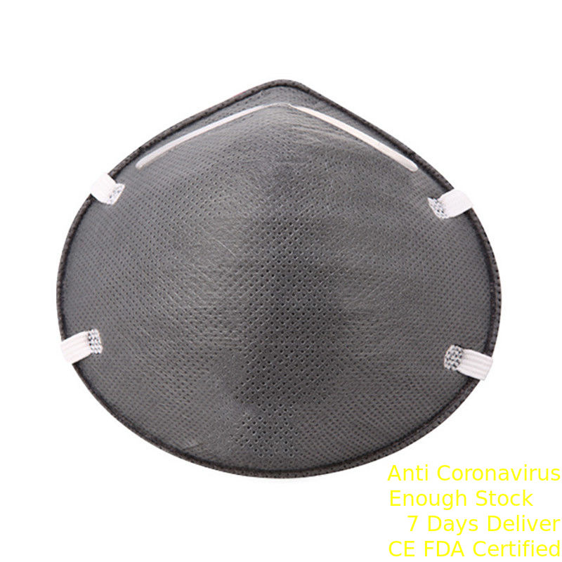 Disposable FFP2 Mask Industrial Use , Grey Particulate Respirator Mask supplier