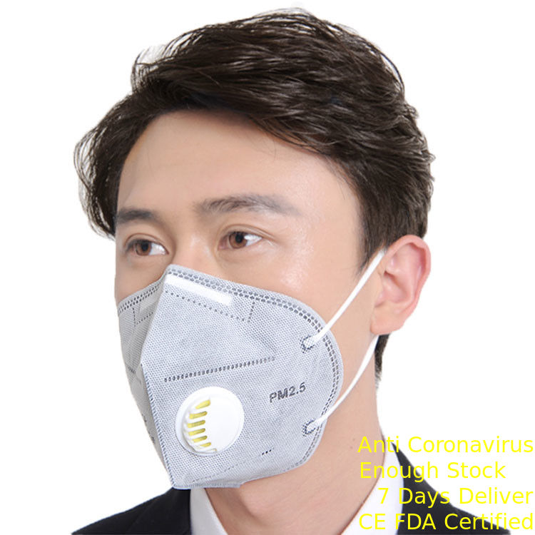 Safety Foldable FFP2 Mask Non Woven Fabric Anti Dust Wearing Medical Mask supplier